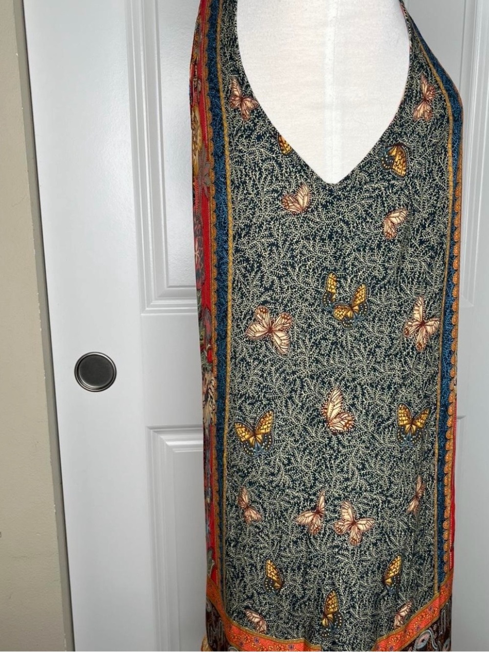 Farm Rio Vibrant Red Floral & Bird Maxi Dress - Picture 5 of 7